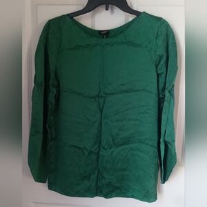 Talbots Elegant Green Blouse